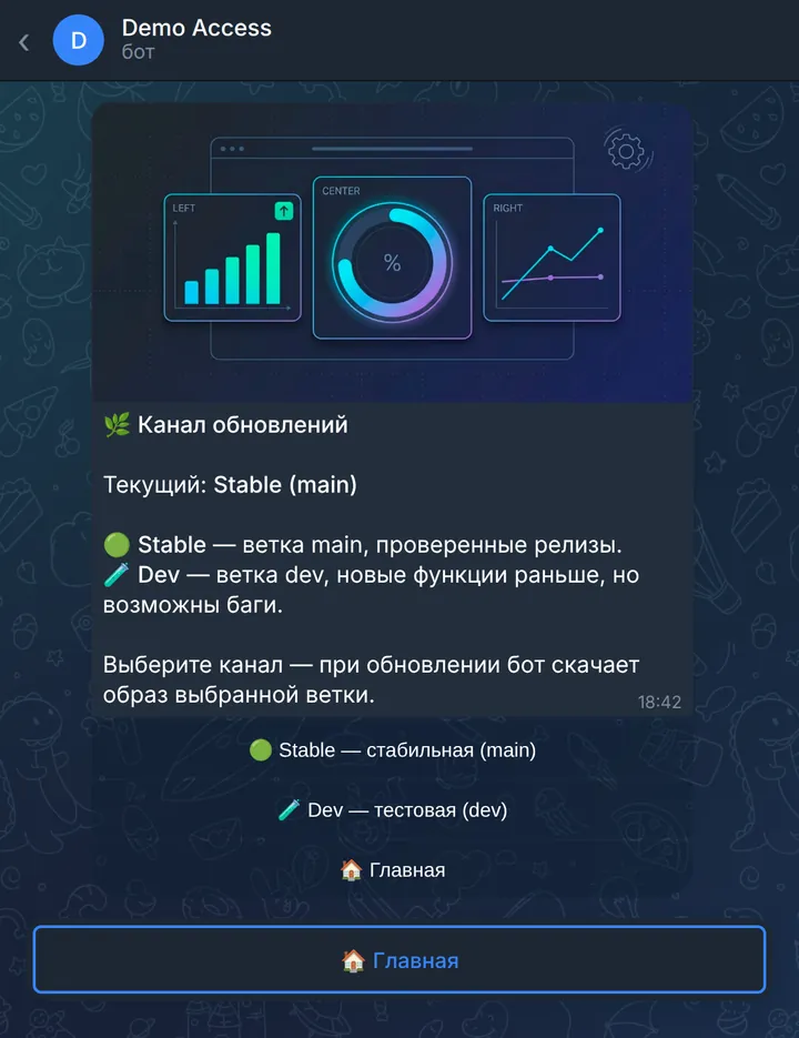 Канал обновлений